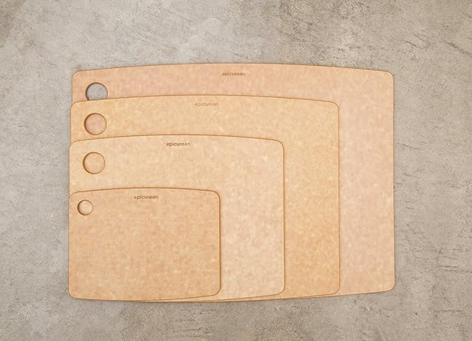 Epicurean Kitchen Series Cutting Board, 11.5-Inch × 9-Inch, Natural (Pack of 6)