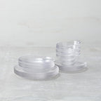 Fortessa Los Cabos Glass Dinnerware Collection, Dinner Plate (Set of 4), 10.5 Inch, Clear