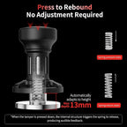 MHW-3BOMBER 58mm Espresso Tamper, Coffee Tamper with Sound Feedback for Barista, Impact Tamper Tool Espresso Espresso Hand Tamper with 4 Spring Loaded Fits 58mm Portafilter, YU Series, T5862-OS