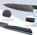 3PCS Kitchen Knife Set, Ultra Sharpe Chef Knife Set Forged of 67-Layer Japanese Damascus Steel, Premium Knives Set Professional Sharp Knives Set with G10 Handle