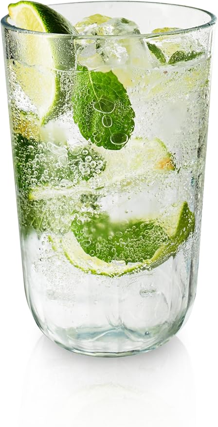 Eva Solo Set of 4 Water Glasses 43cl Clear Glass 26.8 x 20.5 x 9.8 cm | Danish Design, Functionality & Quality |