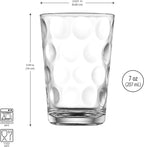 Home Essentials Juice Glasses Set Of 4 Water Tumbler Glasses Cups 7 oz Uses for Juice, Water, Cocktails, and more Beverages. Dishwasher safe…