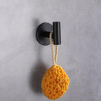 Adhesive Hooks 304 Stainless Steel Robe Hook Holder Heavy Coat Hook for Bathroom Kitchen Livingroom Garage Hotel Brushed Finish 2pcs (Matte Black)