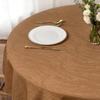 maxmill Fall Round Tablecloth Swirl Design Spillproof Wrinkle Free Heavy Weight Soft Table Cloth Decorative Fabric Tabletop for Harvest Celebration Thanksgiving Dinner Round 90 Inch, Fall Leaf