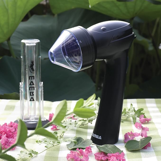 Mamba Loader XL 2g Black USB Electric Herb Grinder. Small Portable Metal Herbal Machine & Spice Mill for the Kitchen