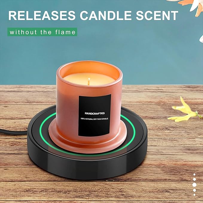 Coffee Mug Warmer with Automatic Gravity Switch,Electric Beverage Warmers for Office Home Desk Use, Smart Cup Warmer Thermostat Coaster Apply to Hot Coffee,Tea Espresso Milk Candle Wax On/Off