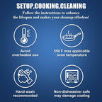 Hisencn Enameled Cast Iron Skillet Set - 3 Piece Ceramic Coated Fry Pan Set(8'',9.5'' 11''), PFAS/PTFE/PFOA Free, Oven & Induction Safe, Navy Blue Cookware for Gas/Electric Stovetop