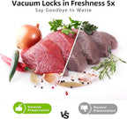 Vacuum Sealer for Food, Multi-Functional Food Saver with 20 Vacuum Bags, 6 Modes, Pulse Function, Wet & Dry Mode, Built-in Cutter