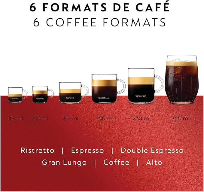 Nespresso Vertuo Pop+ Coffee and Espresso Maker by Breville with Milk Frother, Spicy Red