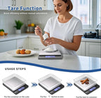 Small Gram Scale, Digital Kitchen Food Scale for Food Ounces and Grams, 500g by 0.01g Accurate, MEIYA Multifunction Digital Scale for Jewelry/Baking etc. 9 Units, Tare Function, 2 Trays, with Battery