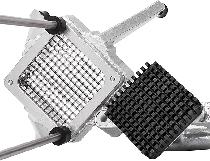 Commercial Vegetable Fruit Chopper W/6-Wedge Slicer&1/4″&3/8″&1/2" Blade Professional Food Dicer French Fry Cutter Onion Slicer Stainless Steel For Tomato Peppers Potato Mushroom