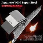 TIVOLI Bread Knife – Damascus VG-10 Serrated Knife with Razor Sharp Edge for Homemade Bread, Sourdough & Cake – Ergonomic Olive Wood Handle, Gift Box for Baking & Wedding Gifts