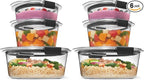Rubbermaid Brilliance® Round Leak Proof Food Storage Containers, 6 Piece Set (Pack of 2)