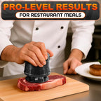 Meat Tenderizer Tool - Convenient Chicken Tenderizer Tool with 56 Sharp Stainless Steel Needle Blades, Safety Lock & Cleaning Brush, Dishwasher Safe - for Beef, Steak, Fish, Meat & Poultry Tenderizers