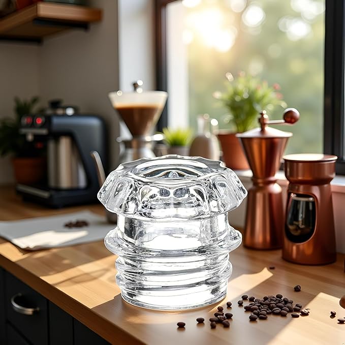 Clear Glass Replacement Top for Coffee Percolators - Transparent Knob Lid Compatible with Coffee Pots and Espresso Machines, Durable Brewing Accessories for Coffee Maker Parts