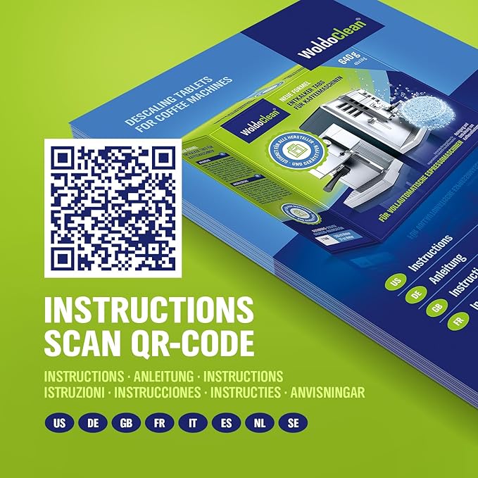 Coffee Machine Cleaner and Descaling Tablets - for 20 uses compatible with Nespresso, Keurig, Ninja, Delonghi, Coffee Maker Pot