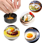 Folding Egg Poacher, Non-Stick Poached Egg Pan, Round Eggs Cooker with Oil Brush for Fried Pancakes Sandwiches Breakfast - 2 Packs