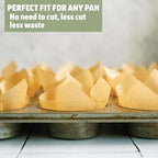 Zenlogy 6x6 Parchment Paper Squares (200 sheets) - Unbleached, Non-stick, Pre-cut Parchment Paper Ideal for Candy Wrappers, Dessert Paper Liners, Freezing and Storing, Separating, and Diamond Painting