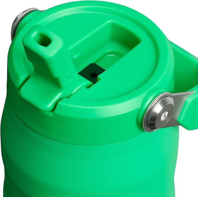 Stanley IceFlow Flip Straw 2.0 Water Bottle 24 oz | Built-In Straw with Larger Opening | Lightweight and Leak Resistant | Insulated Stainless Steel | BPA-Free | Meadow