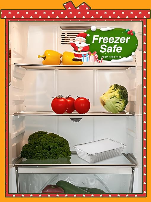 50 Pack 8x6 Disposable Aluminum Pans with Lids Aluminum-Foil-Pans-Tin-Foil-Baking-Pans-Tin-Trays-Food-To-Go-Containers-for-Meal-Prep-Cooking-Roasting-Heating-Takeout