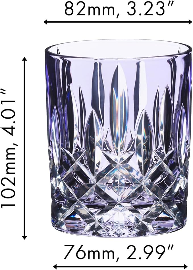 RIEDEL Laudon Tumbler, Purple Crystal Glass, Single Pack, Machine Made