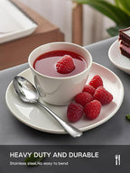 Silverware Set, 40 Piece Food-Grade Stainless Steel Flatware Set for 8, Rust-proof Mirror Polished Cutlery Utensil Set Include Knives Forks Spoons for Kitchen Restaurant,Dishwasher Safe