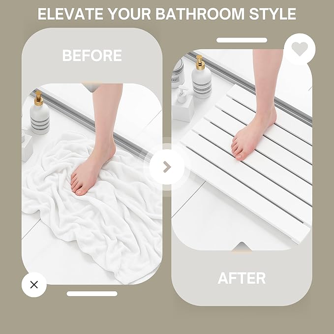 Stone Drying Mat for Kitchen Counter – Large Foldable Diatomaceous Earth Mat 24”x16” – Absorbent Quick Dry Mat for Bathroom, Countertop – Collapsible Stone Bath Mat for Dishes, Cups, Bottles