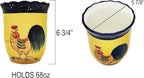 ACK Utensil Holder, Utensil Crock, Modern Kitchen Decor, Kitchen Storage (Rooster)