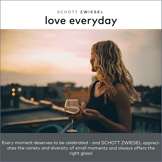 Schott Zwiesel Forté All Purpose Glass 13 Ounce (Set of 6), Drinking Glasses for Water, Dishwasher-Safe Tritan Crystal Glasses, Made in Germany