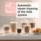 Bosch 800 Series Fully Automatic Espresso and Coffee Machine – 35 Drinks, Cold Brew, Double Cup, Milk Hose, Ceramic Grinder, Smart Features, in Black TPU60309