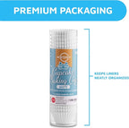 MontoPack Mini White Cupcake Liners | 500 Paper Baking Cups | Greaseproof No Smell Cupcake Wrappers | Muffin Liners for Desserts & Candies Cupcake Liner for Holidays, Birthdays & Protein Balls