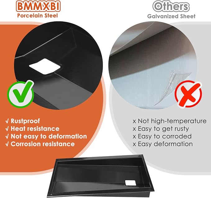 62757 Grease Tray for Weber Genesis 300 Series, Drip Pan Tray for Genesis S310 S320 S330 E310 E320 E330 Drip Pan Grease Tray for Weber Genesis 300 with Up Front Controls