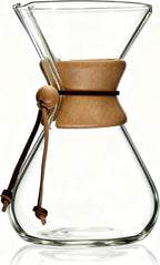 AGOGO Pour Over Coffee Maker Set Glass Coffee Maker with 50pcs Filter Paper -for Home, Office, Camping, Cafes - Easy Clean Coffee Dripper Set (Rag&Brush Included)(10 Cup/34oz)