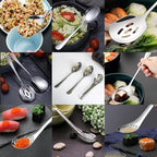 DUEBEL Professional Chef Plating Kit with Apron, 13 Piece Culinary Plating Set, Stainless Steel Plating Tool for Restaurant Plating, Home Cooking and Catering Event(Black)