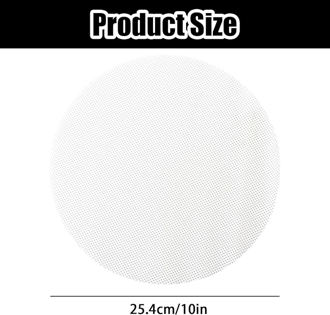 10Pcs 10 inch Silicone Steamer Liners, Non-stick Bamboo Steamer Liner Mesh Mat, Reusable Round Silicone Liners Pad for Home Kitchen Cooking Dim Sum dumpling
