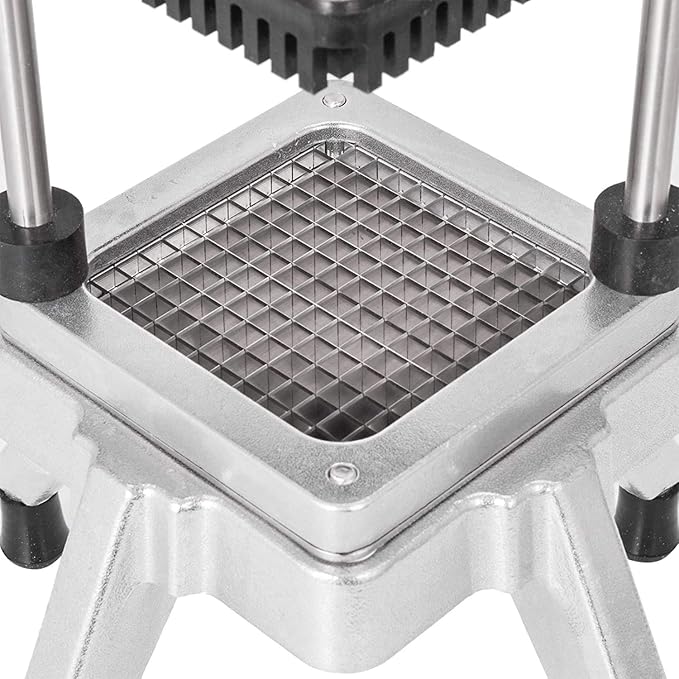 Commercial Vegetable Fruit Chopper W/6-Wedge Slicer&1/4″&3/8″&1/2" Blade Professional Food Dicer French Fry Cutter Onion Slicer Stainless Steel For Tomato Peppers Potato Mushroom