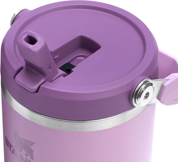Stanley IceFlow 2.0 Flip Straw Tumbler with Handle 40 oz | Twist On Lid and Flip Up Straw | Leak Resistant Water Bottle | Insulated Stainless Steel | BPA-Free | Lilac