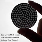 Puck Screen Reusable Mesh Coffee Filter for Espresso Portafilter Basket with Silent Puck Screen Ejector Coffee Grounds Remover Knock-Free Air Blower Kit (58mm)