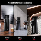 Espresso Grinder for Home Use - Stepless Adjustment Electric Burr Coffee Grinders, One-Touch Coffee Bean Grinder with 38mm 6-Star Conical Burr, Magnetic Dosing Cup and Air-Blowing