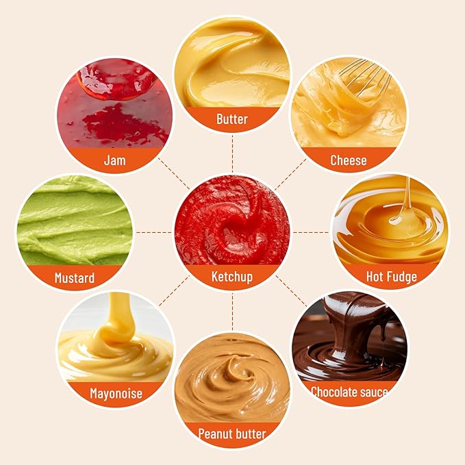 Heated Butter Spreader Stainless Steel Butter Wheel Butter Warmer Roller Bread Butter Spreader Wheel for Breakfast Picnics Barbecue Grill Camping 68-230℉ 110V