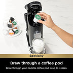 Ninja | Coffee Maker | Single Serve |Brew with Coffee Pods & Grounds| Compatible with K-Cup Coffee Pods | 4 Brew Styles, up to 24oz Cup Sizes & 56oz Removable Reservoir | Black | PB051