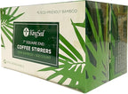 1000 Count | KingSeal Bamboo Wood Coffee Stirrers, Square End, 7 inch Length, 100% Renewable and Biodegradable - 2 Boxes x 500 Stirrers