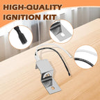 63788 Grill Igniter Kit for Weber Q3200 Q320 Gas Grill Igniter Replacement Parts, Electronic Push Starter Ignition Kit for Weber Q3200 Q320 Portable Grill Starter Replacement Parts 57067001