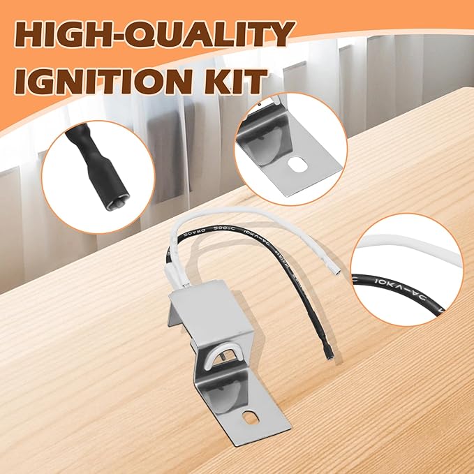 63788 Grill Igniter Kit for Weber Q3200 Q320 Gas Grill Igniter Replacement Parts, Electronic Push Starter Ignition Kit for Weber Q3200 Q320 Portable Grill Starter Replacement Parts 57067001