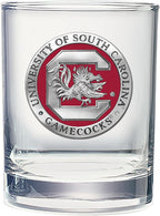 Heritage Pewter South Carolina Double Old Fashion | Double Rocks Glass 14 OZ for Liquor | Expertly Crafted Pewter Glass