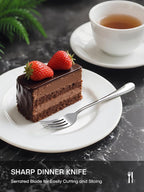 Silverware Set, 40 Piece Food-Grade Stainless Steel Flatware Set for 8, Rust-proof Mirror Polished Cutlery Utensil Set Include Knives Forks Spoons for Kitchen Restaurant,Dishwasher Safe