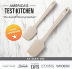 DI ORO Silicone Spatula Set - Rubber Kitchen Spatulas for Baking, Cooking, & Mixing - 600°F Heat-Resistant & BPA Free Silicone Scraper Spatulas for Nonstick Cookware - Dishwasher Safe (3pc, Clay)