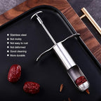 Cherry Pitter, Stainless Steel Fruit Pit Remover for Cherry Jam, Cherries Corer Pitter Tool for Home Kitchen, Pear, Cherry, Jujube and Red Date