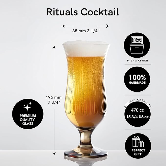 Unique Cocktail Glasses Classic Belgian Beer, Pint Craft, Pilsner IPA Beer, Solid Glassware, Cocktail Set Premium Glassware Professional Quality Beer Glasses Set of 2-15oz