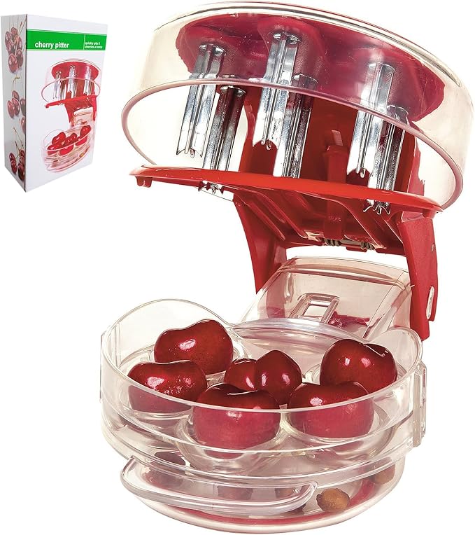 XINHUAYJ®Cherry Pitter Tool Pit Remover - Jujube Core Remover, Simple & Effortless Multifunctional Cherry DepitterOne Click The Pit is Out,Portable Cherry Pit Remover for Kitchen, Cake Shop
